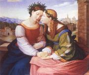 Friedrich overbeck Italia and Germania Norge oil painting reproduction